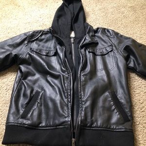 Faux leather jacket